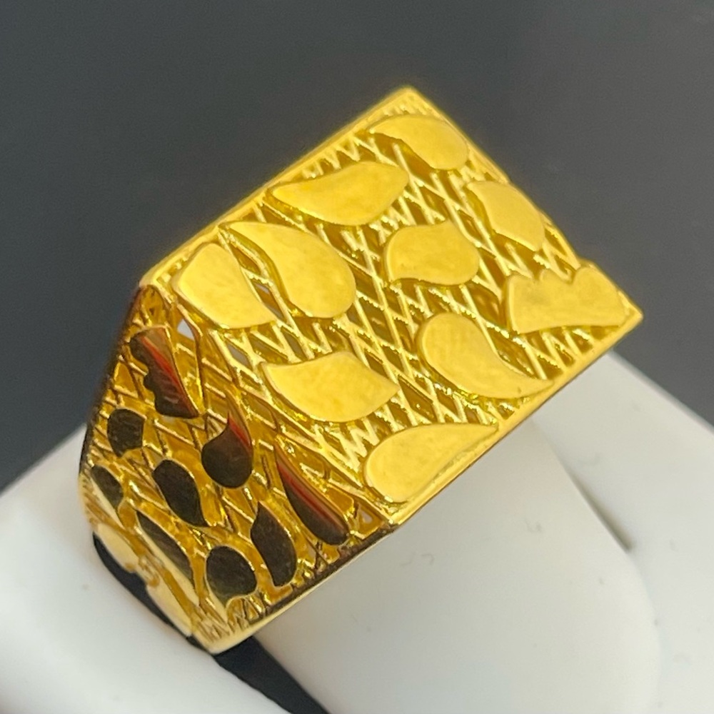 Sterling silver gold plated nugget rings size 8-12